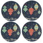 Hermia Set de 4 Salvamanteles Multicolor de 37 cm